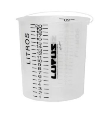 Balde Graduado Transparente - 20 Litros