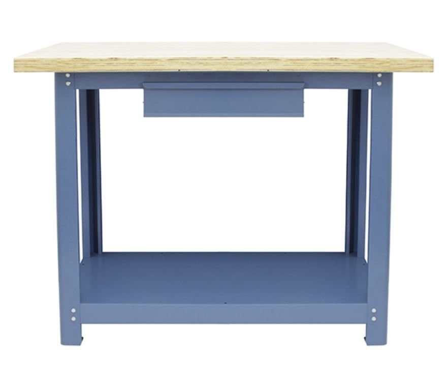Bancada para Oficina 110 x 60cm com 01 Gaveta e Tampo Inferior - Nocram