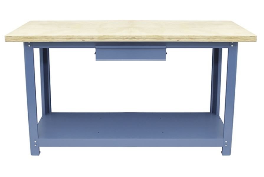 Bancada para Oficina 150 x 60cm com 01 Gaveta e Tampo Inferior - Nocram
