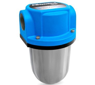Filtro de Linha p/ Diesel | Cúpula de Alumínio - Elemento Bronze| Connect Pro -Tecnopuro