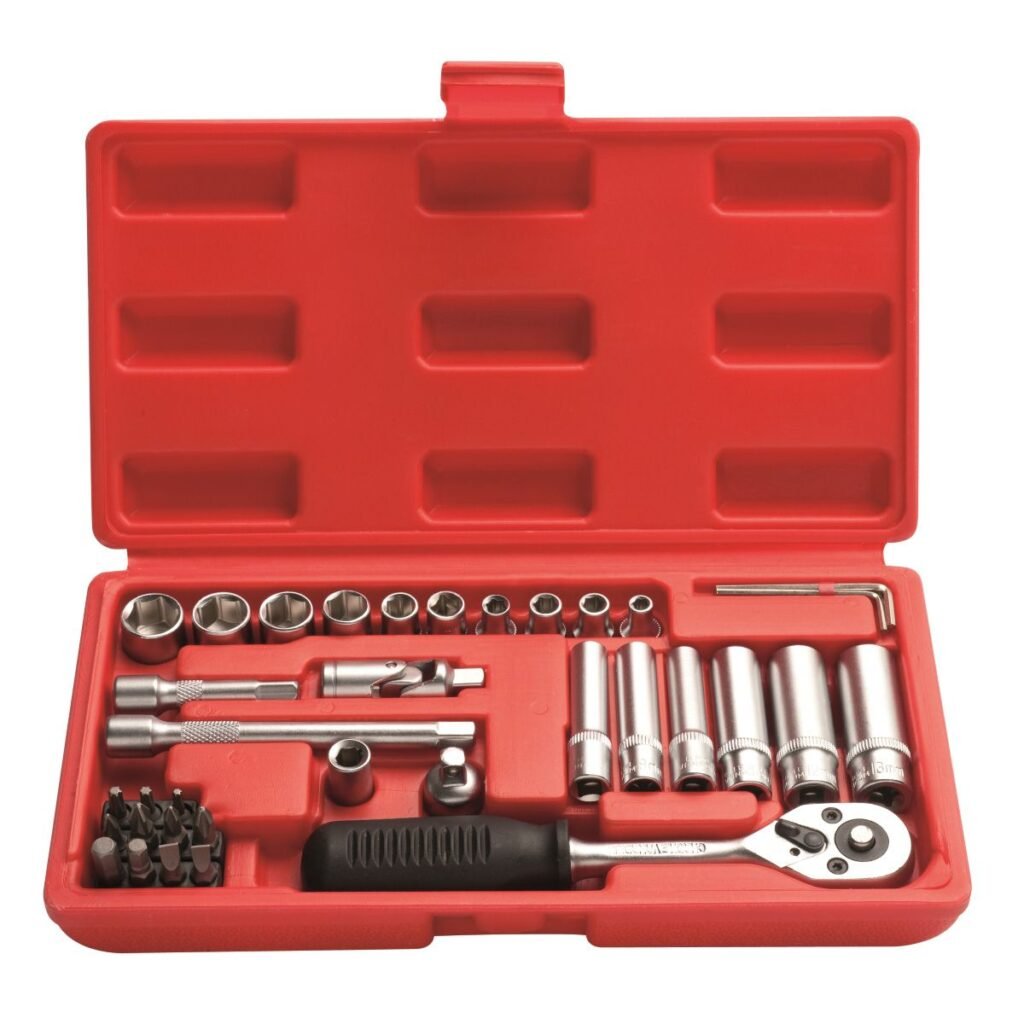 JOGO DE SOQUETES C/ ENCAIXE DE 1/4"- C/36 PC