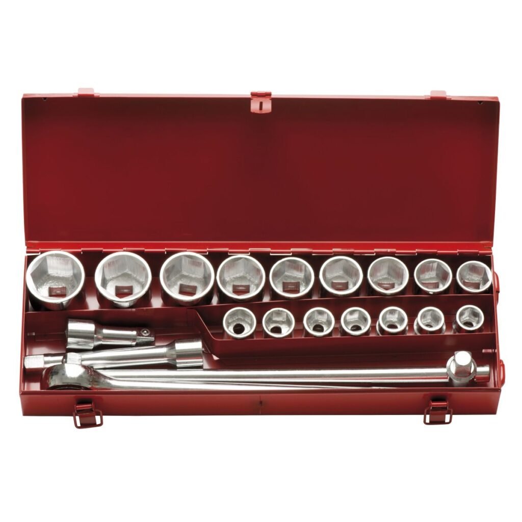 JOGO DE SOQUETES C/ ENCAIXE DE 3/4" 19-50 SEXTAVADO - C/21 PC